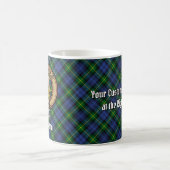 Clan Gordon Crest over Tartan Koffiemok (Center)