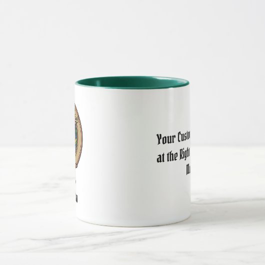 Clan Gordon Crest over Tartan Mok (Midden)