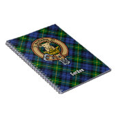 Clan Gordon Crest over Tartan Notitieboek (Rechterzijde)