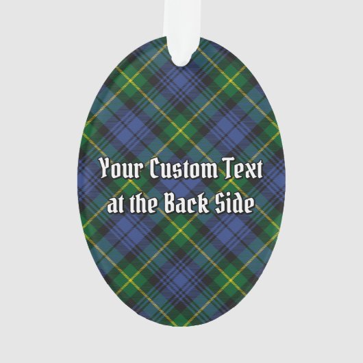 Clan Gordon Crest over Tartan Ornament (achterkant)