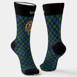 Clan Gordon Crest over Tartan Socks Sokken
