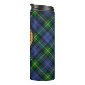 Clan Gordon Crest over Tartan Thermosbeker (Geroteerd rechts)