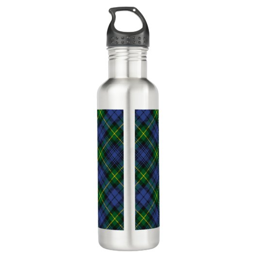 Clan Gordon Crest over Tartan Waterfles (Achterkant)