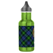 Clan Gordon Crest over tartan Waterfles (Links)