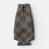 Clan Gordon Crest over Weathered Tartan Flesjeskoeler (Achterkant)