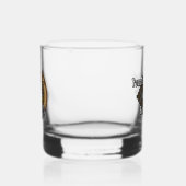 Clan Gordon Crest over Weathered Tartan Whisky Glas (Links)