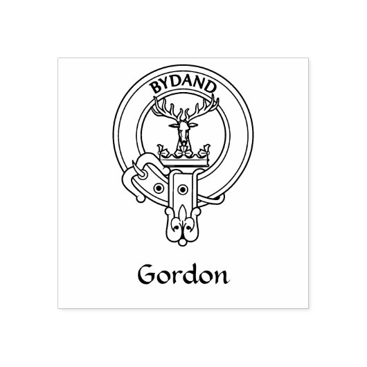 Clan Gordon Crest Rubber Stamp Rubberstempel (Afrduk)