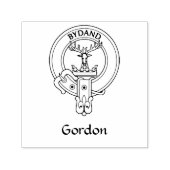Clan Gordon Crest Rubber Stamp Zelfinktende Stempel (Design)