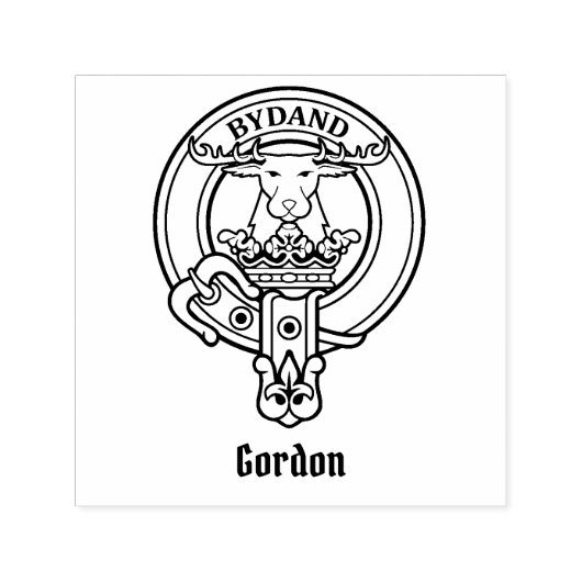 Clan Gordon Crest Self-Inking Stamp Zelfinktende Stempel (Design)