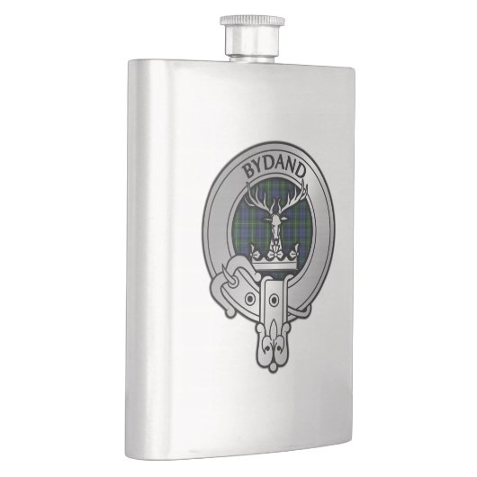 Clan Gordon Crest & Tartan Flacon (Rechts)