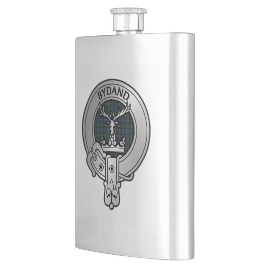 Clan Gordon Crest & Tartan Flacon (Links)