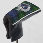 Clan Gordon Crest & Tartan Golfheadcover (3/4 voorkant)