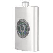Clan Gordon Crest & Tartan Knot Flask Flacon (Links)