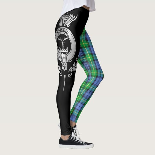 Clan Gordon Crest & Tartan Leggings (Rechts)
