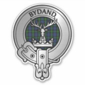 Clan Gordon Crest & Tartan Sticker (Voorkant)