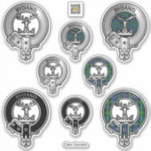 Clan Gordon Crest & Tartan Sticker (Voorkant)