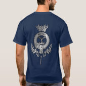 Clan Gordon Crest Thistle T-shirt (Achterkant)