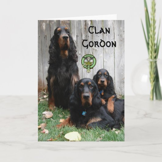 CLAN GORDON, de Kaart van de Nota van de (Voorkant)