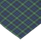 Clan Gordon Donkerblauw en Groen Schots Tartan Korte Tafelloper (Hoek)
