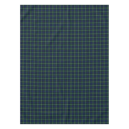 Clan Gordon Donkerblauw en Groen Schots Tartan Tafelkleed (Voorkant)