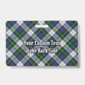 Clan Gordon Dress Tartan Badge (Achterkant)