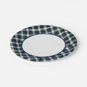 Clan Gordon Dress Tartan Border Papieren Bordje (Gekanteld)