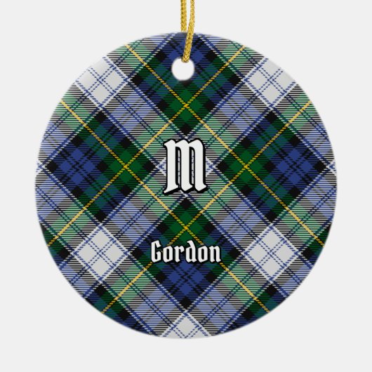 Clan Gordon Dress Tartan Ceramic Ornament (Voorkant)