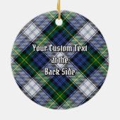 Clan Gordon Dress Tartan Ceramic Ornament (Achterkant)