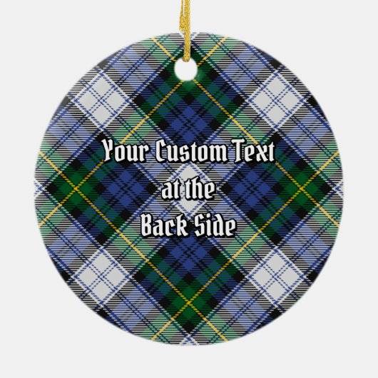 Clan Gordon Dress Tartan Ceramic Ornament (Achterkant)