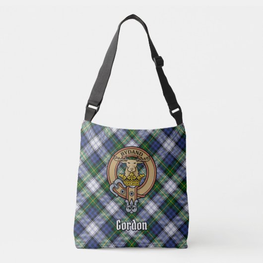 Clan Gordon Dress Tartan Crossbody Tas (Voorkant)