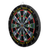 Clan Gordon Dress Tartan Dart Board Dartbord (Voorkant Rechts)