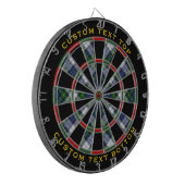 Clan Gordon Dress Tartan Dart Board Dartbord (Voorkant Links)