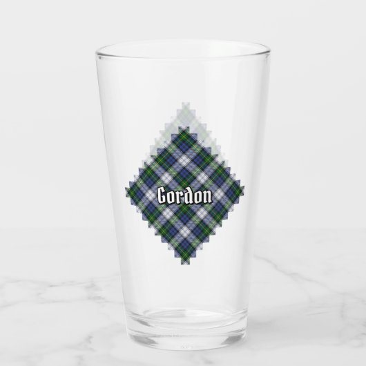 Clan Gordon Dress Tartan Glass Glas (Achterkant)