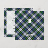 Clan Gordon Dress Tartan Kaart (Voorkant / Achterkant)