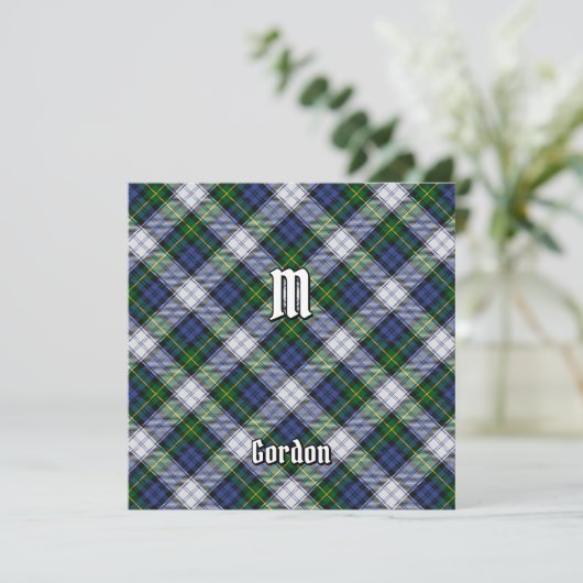 Clan Gordon Dress Tartan Kaart (Staand voorkant)