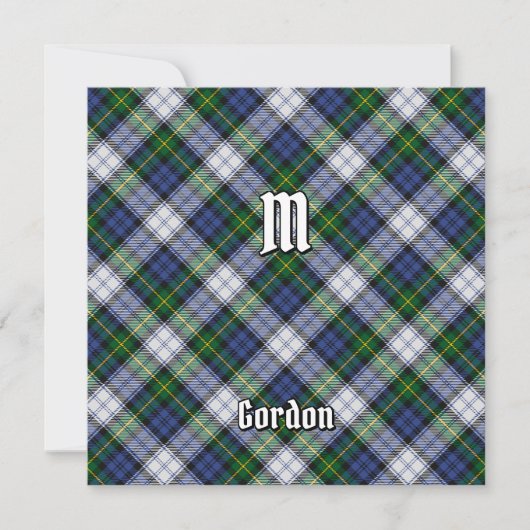 Clan Gordon Dress Tartan Kaart (Voorkant)