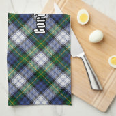 Clan Gordon Dress Tartan Kitchen Towel Theedoek (Quarter Fold)
