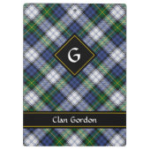 Clan Gordon Dress Tartan Klembord (Achterkant)