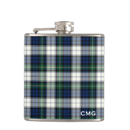 Clan Gordon Dress Tartan Monogrammed Heupfles