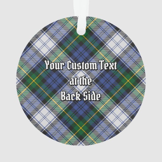 Clan Gordon Dress Tartan Ornament (achterkant)