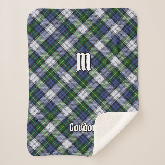 Clan Gordon Dress Tartan Sherpa Blanket Sherpa Deken (Voorkant)