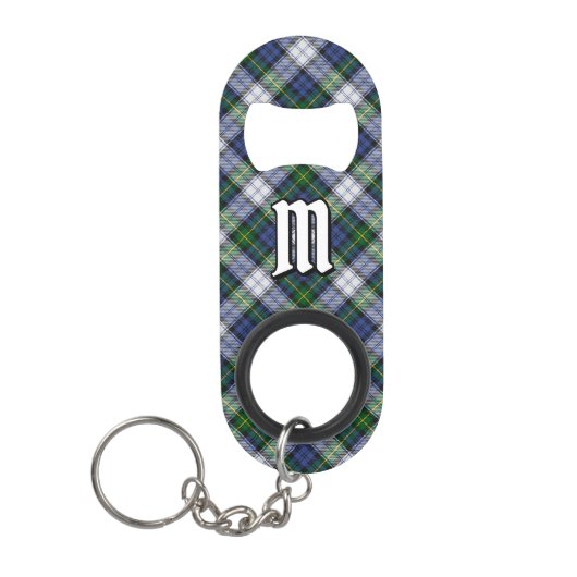 Clan Gordon Dress Tartan Sleutelhanger Mini Flessenopener (Voorkant)