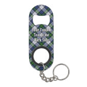 Clan Gordon Dress Tartan Sleutelhanger Mini Flessenopener (Achterkant)