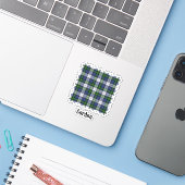 Clan Gordon Dress Tartan Sticker (Laptop met iPhone)