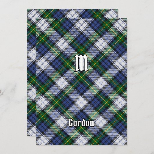 Clan Gordon Dress Tartan Uitnodiging (Voorkant / Achterkant)