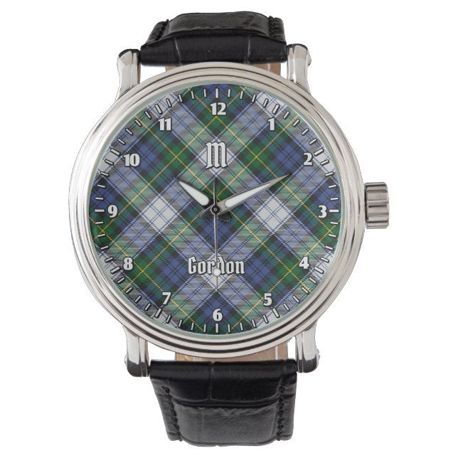 Clan Gordon Dress Tartan Watch Horloge (Voorkant)