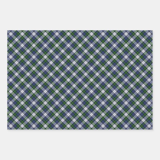 Clan Gordon Dress Tartan Wrapping Paper Sheets (Voorkant 3)