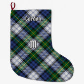 Clan Gordon Dress Tartankerst stoppen Grote Kerstsok (Voorkant)