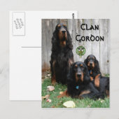 Clan Gordon, Gordon Setter Generations Briefkaart (Voorkant / Achterkant)