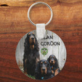 CLAN GORDON, Gordon Setter-sleutelhanger Sleutelhanger (Voorkant)